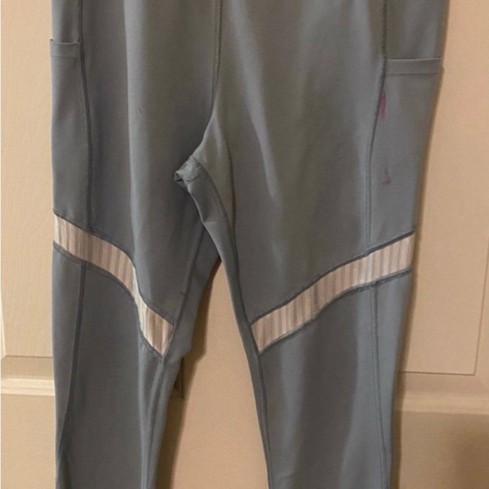 RAYPOSE Womens Capris Leggings Tummy Control High Waisted with Pockets, M